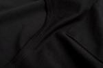 Ткань черной женской летней футболки платья